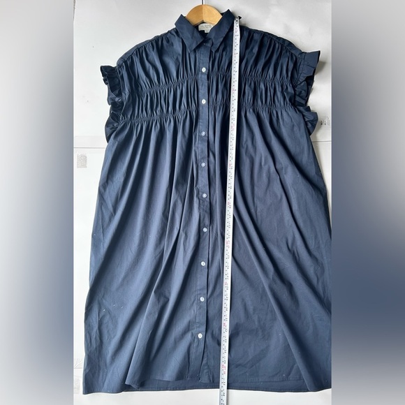 Molly Bracken Smock Dress cotton navy blue Lili Sidonio Collection medium - Picture 9 of 12